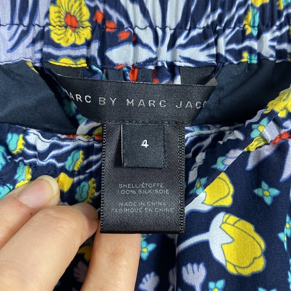 Marc Jacobs 'Maddy Botanical' Print 100% Silk Pants sz 4 - Picture 11 of 12